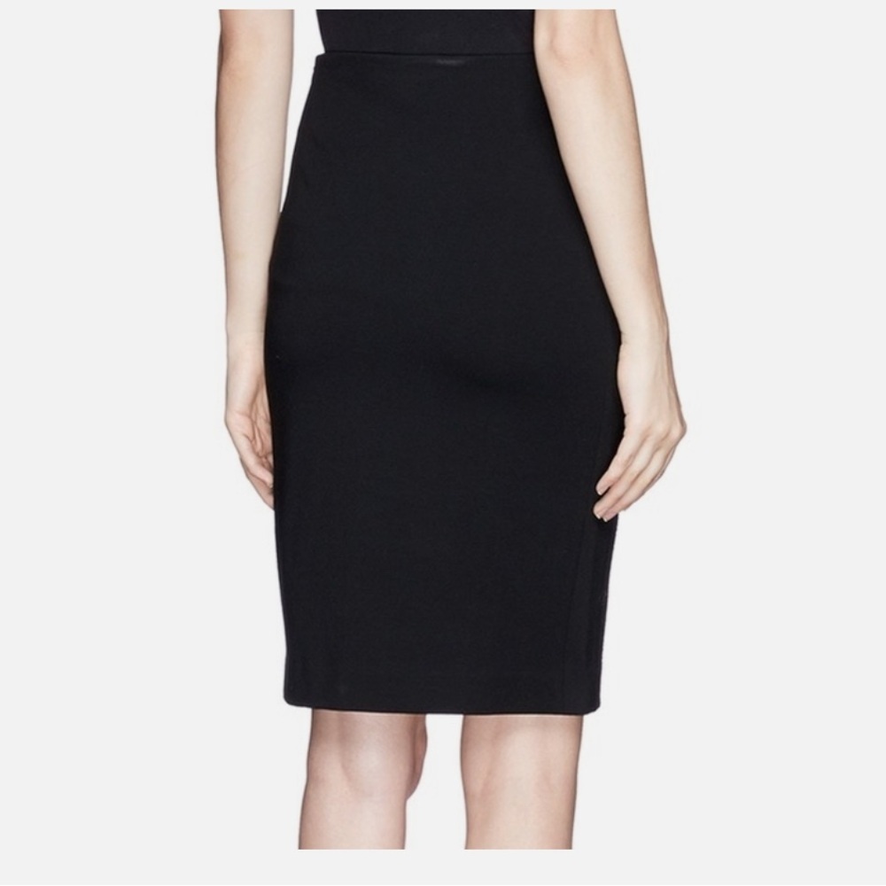 Diane Von Furstenberg Classic Black Pencil Skirt Panel Marta